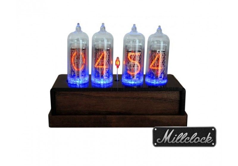 in-14 nixie tube clock assembled wood enclosure and adapter 4-tubes – buy  from e-shop Millclock: price, reviews, photos, specs