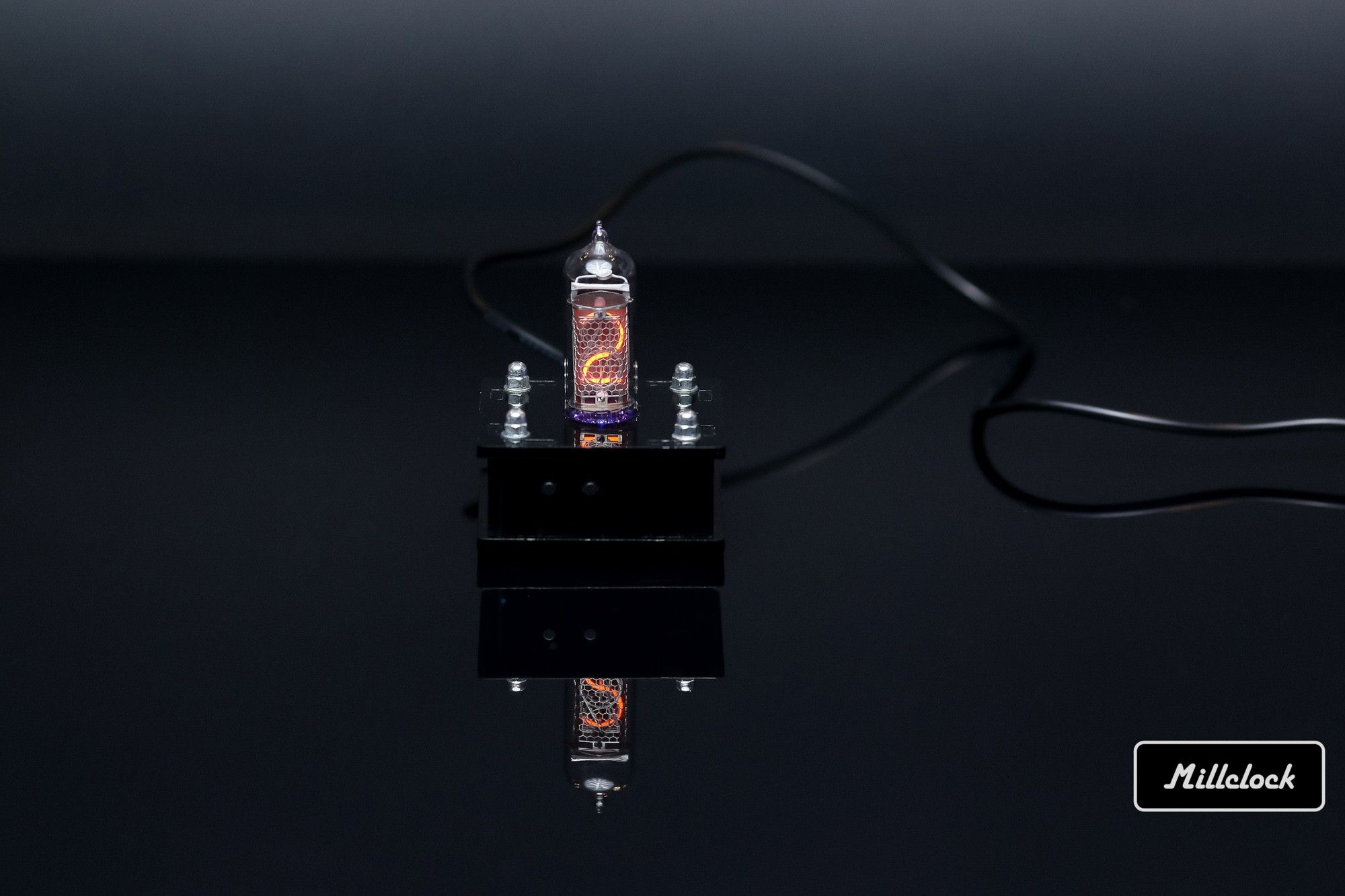 in-14 single digit nixie tube clock assembled with adapter by