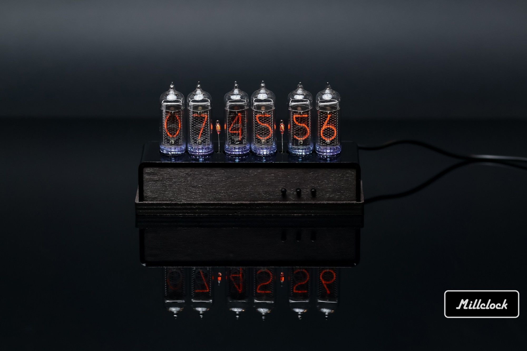 13 Details about   IN-14 and IN-16 tube nixie clock walnut enclosure 6 nixie tube 