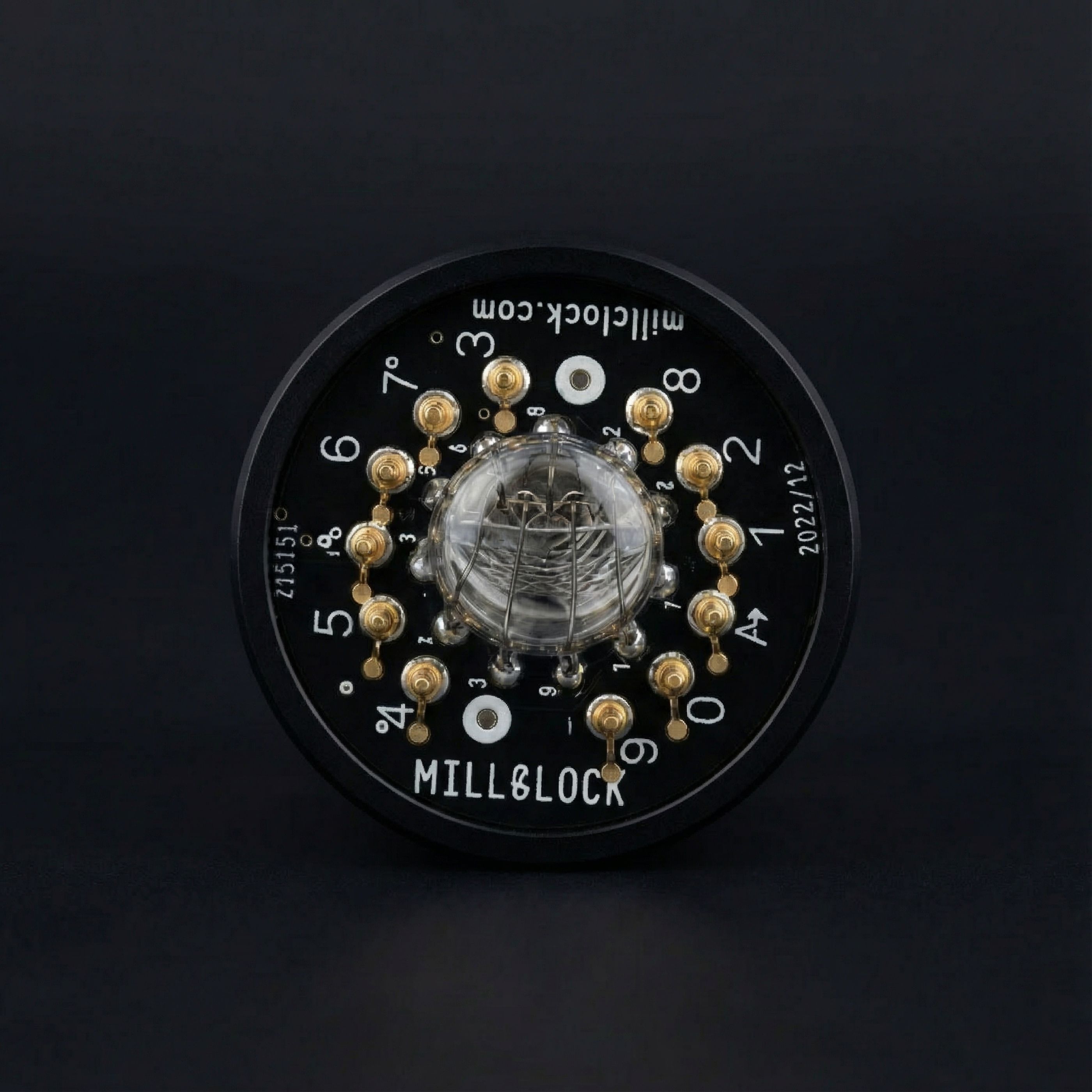 ZIN18 Nixie Tube with Black Base | Millclock