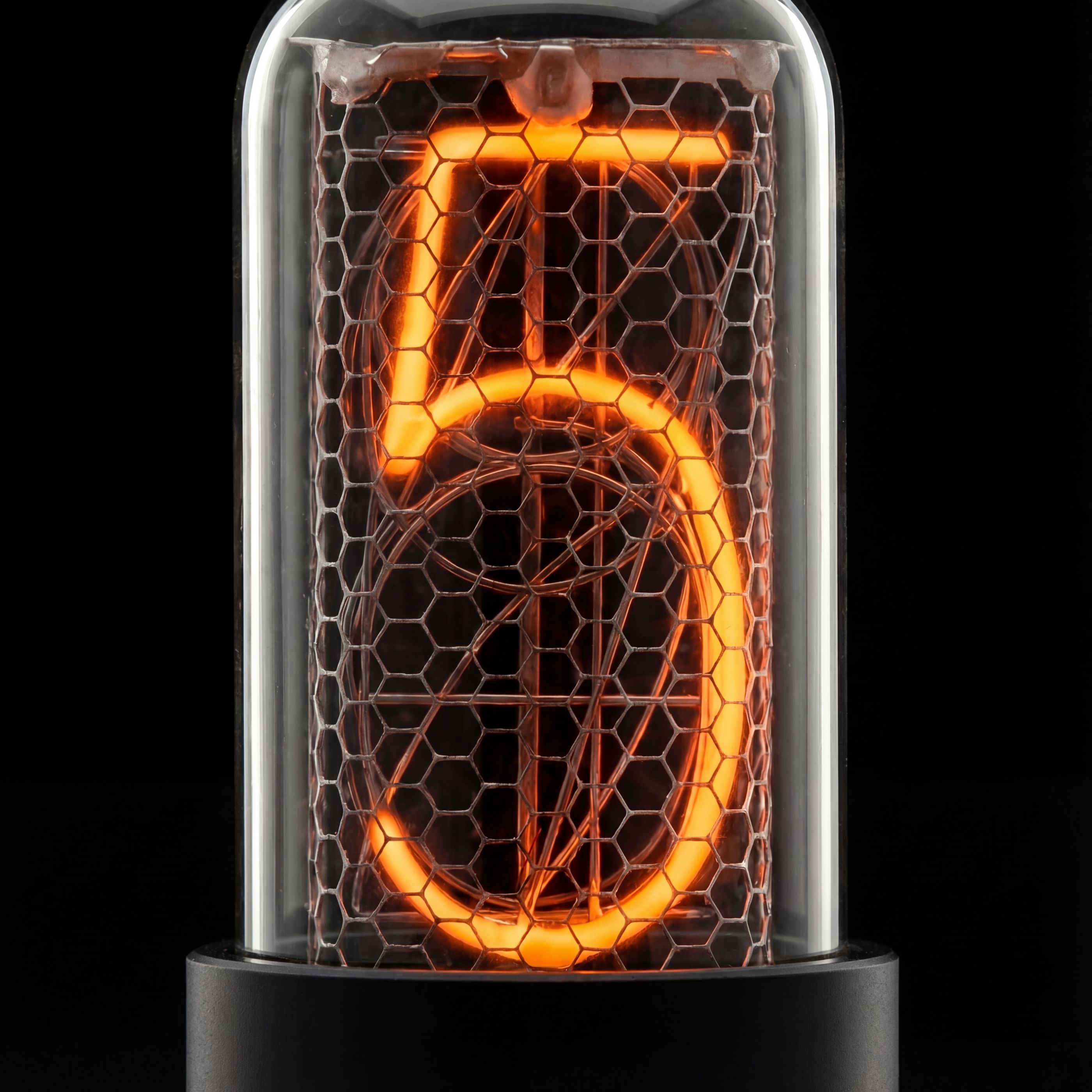 ZIN18 Nixie Tube with Black Base | Millclock