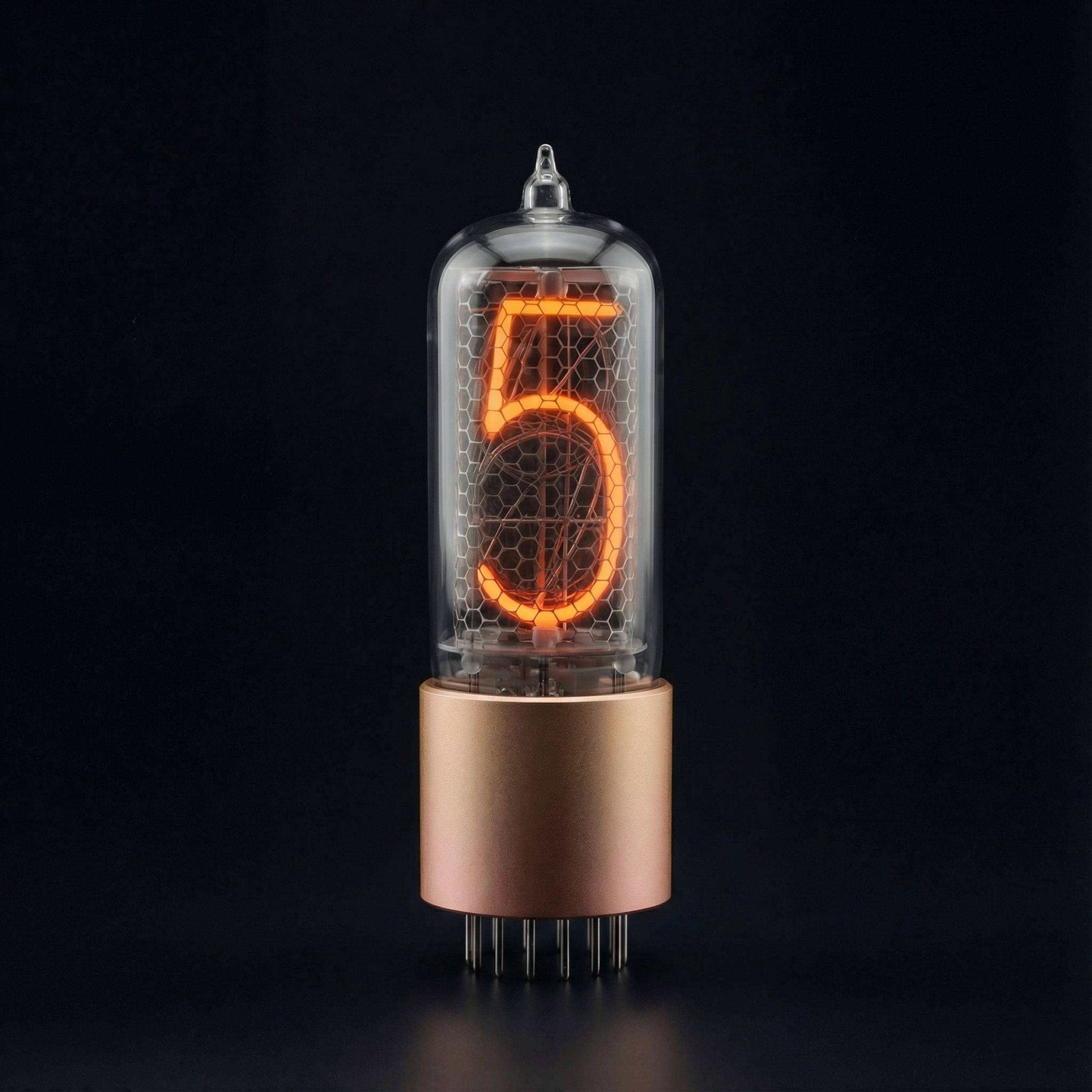 ZIN18 Nixie Tube Tyrant Gold Base | Millclock